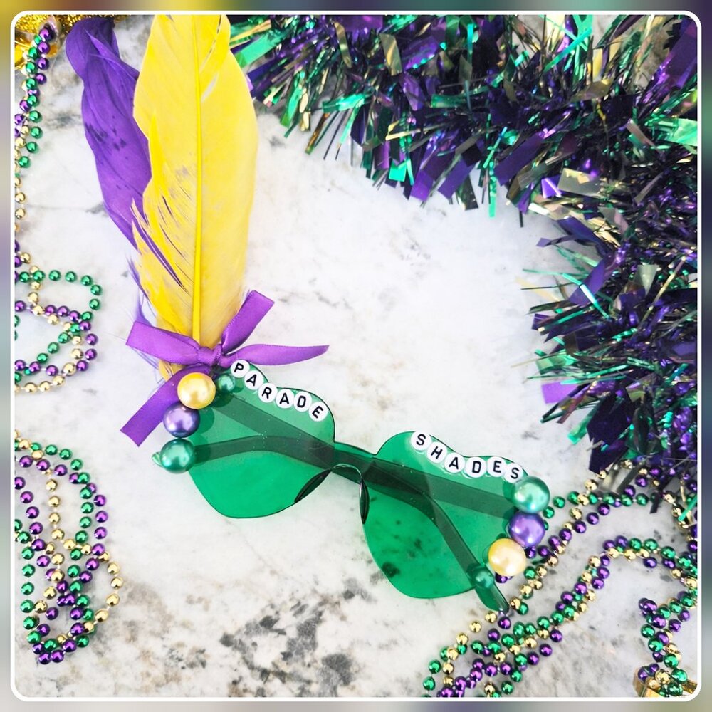 **SOLD** Mardi Gras/Parade Sunglasses